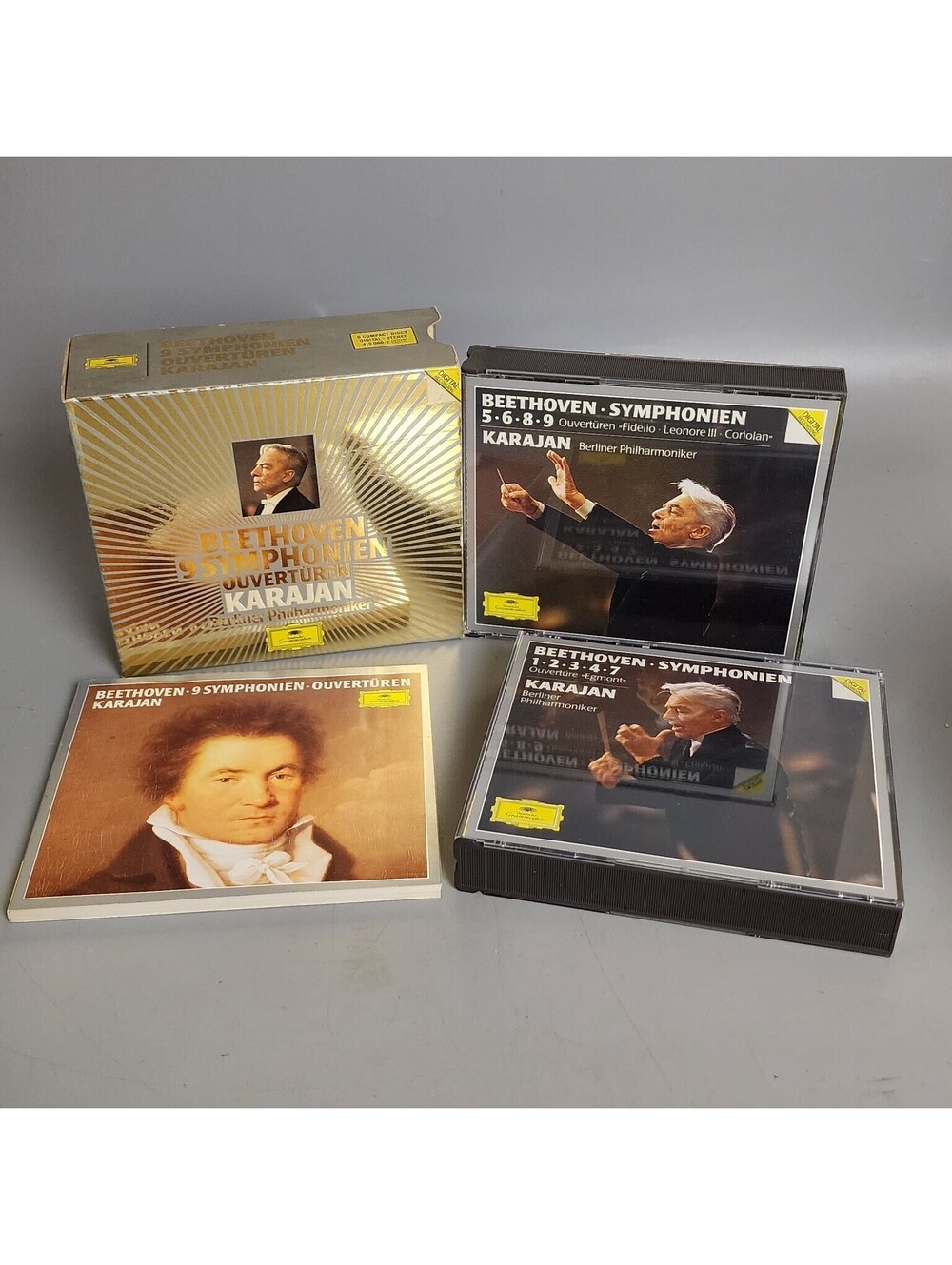 Beethoven Symphonies Overtures 6CD Karajan Berliner Philharmoniker Deutsche